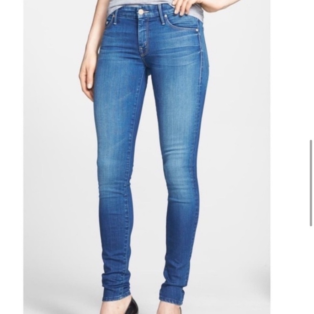 MOTHER High Waisted Looker in Spiked Heels to Tractor Wheels Size 27